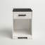 Table de chevet 1 tiroir Carnforth blanc / gris rustique-350931691