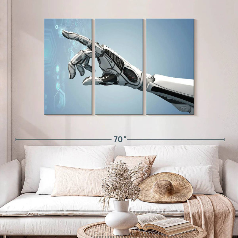 Kelan Futuristic Robot Arm, 32" H x 50" W
