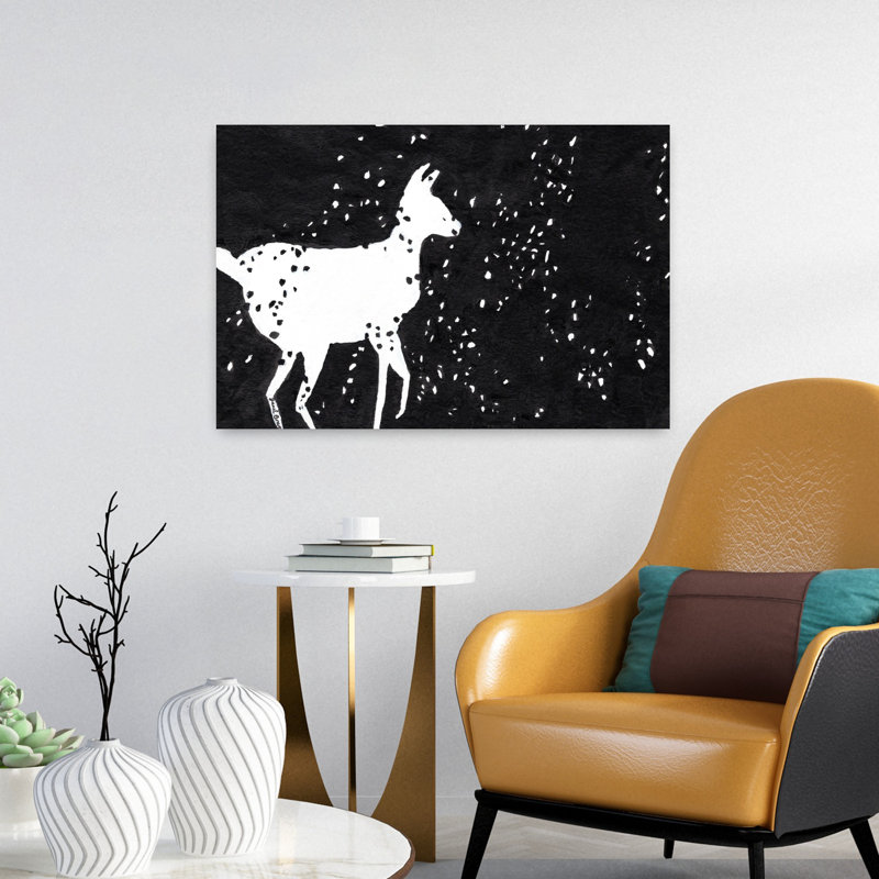 Art contemporain abstrait, art ludique et animal contemporain, H 16 po x l 24 po