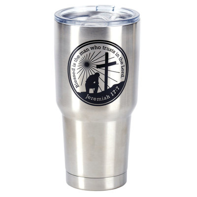 Winston Porter Merkel 30 fl. oz. Double Wall Insulated Stainless Steel Travel Tumbler with
