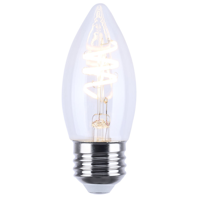 4 fils B11 DEL filamentaire gris E26 3000K 120 Volt, 3000 Kelvins