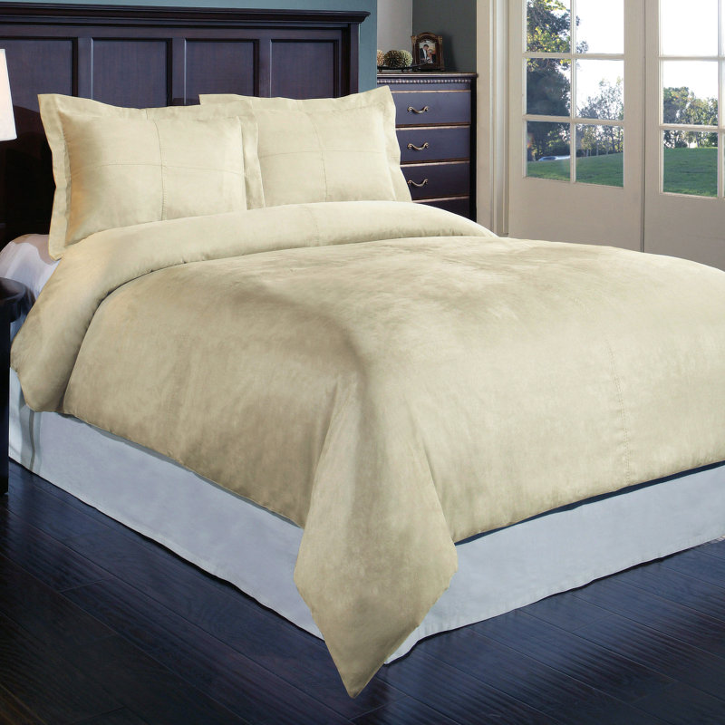 Ensemble de housse pour couette, Ivoire, Double / Grand