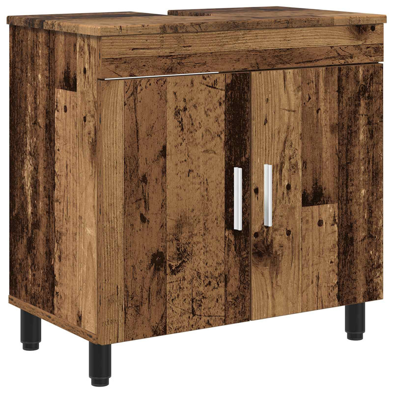 60cm Bathroom Vanity Base Only, Old Wood