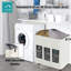 Fabric Rolling Laundry Basket with Handles-71296756
