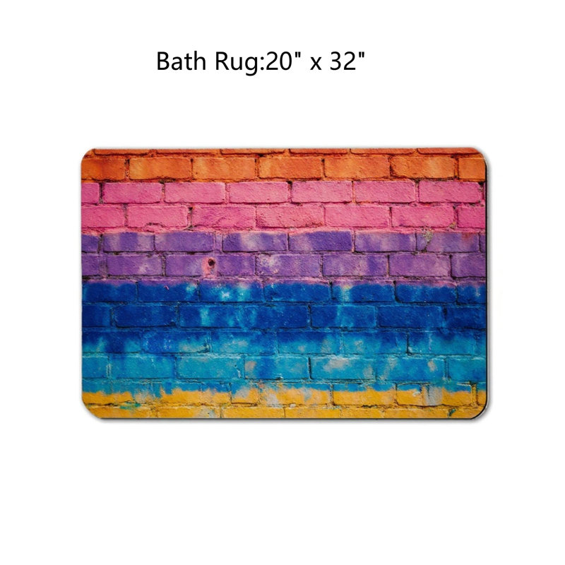 Tapis mural pour salle de bain Rainbow