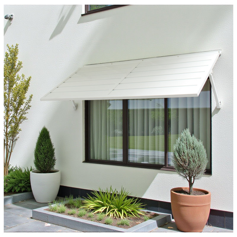 Terrace Metal Awning 6.6 - White