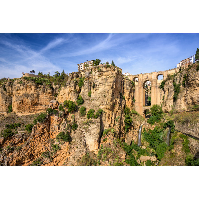 Négon, Ronda, Espagne - Photographie sur toile tendue, H 8 po x l 12 po