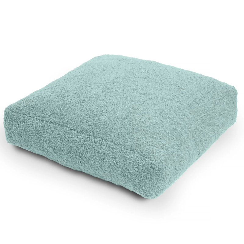 Coussin de sol carré, coussin de méditation et de yoga en mousse haute densité avec housse amovible et lavable à la machine et doublure résistante à l'humidité