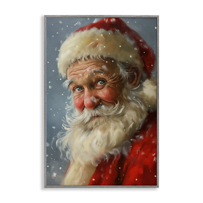 «Rosy Santa Portrait», estampe numérique par Imagine It Images, Estampe numérique Farmhouse, H 30 po x l 20 po