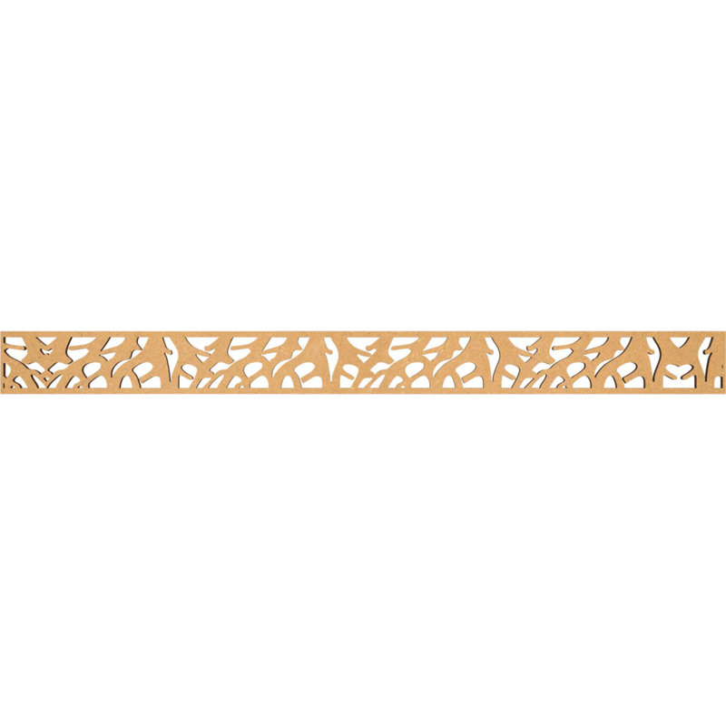 Moulure Manton, H 4 po x l 46,375 po x P 0,375 po, Bois aggloméré brut