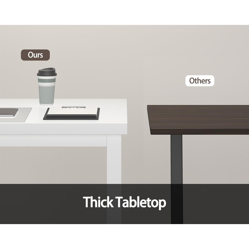 Large Computer Desk, Gaming Computer Desk with Modern Design, Office Computer Desk., White, 29.50" H x 63" W x 31.40" D