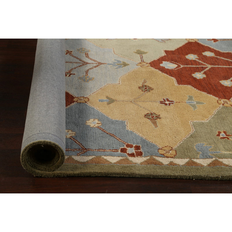 Wool Floral Indoor Rug
