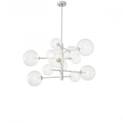 Iron, Brass Jowers Chandelier