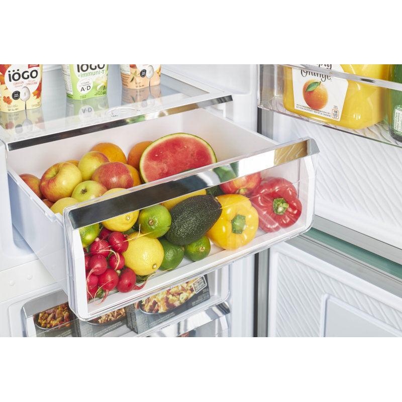 Réfrigérateur classique à congélateur inférieur de 11,7 pieds cubes sans givre 23,6 po Classic Energy, Brume océan turquoise