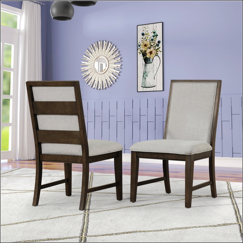Solid Wood Upholstered Dining Chairs
