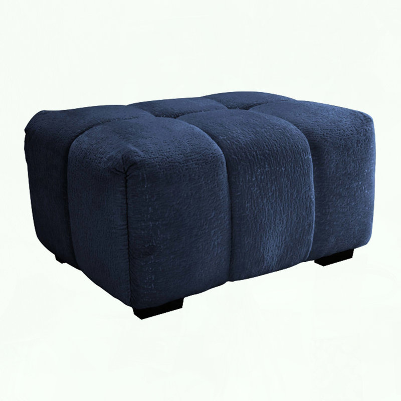 Repose-pieds modulaire avec coussin éponge haute résilience, Bleu