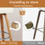 Swivel Upholstered Counter Stool with Metal Frame-1975292756