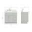 Ensemble de meuble-lavabo simple 37 po Hamlet-1489933510