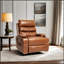 Fauteuil inclinable électrique de 21 pouces de large avec massage par vibration à 8 points, chaleur lombaire et poches latérales pour le confort des personnes âgées-1927898845