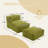 Big Bean Bag Chair For Adults,Lounger Large Bean Bag Sofa, Memory Foam Filled Beanbag Chair For Living Room, Bedroom, Balcony,Comfy Corduroy Bean Bag Chair With Ottoman-1047251136