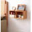 Solid Oak Wall Shelf With Multi-Cubby Design