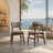 Willow 4-Seater Solid Wood Dining Room Set With Upholstered Chairs-318392848-311575939