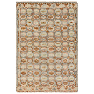 Jaipur Living Titale HAZ01 Handknotted Medallion Blue and Slate Area Rug (9'x12')