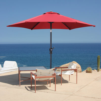 Parasol d'extérieur 7,5 'avec inclinaison et manivelle