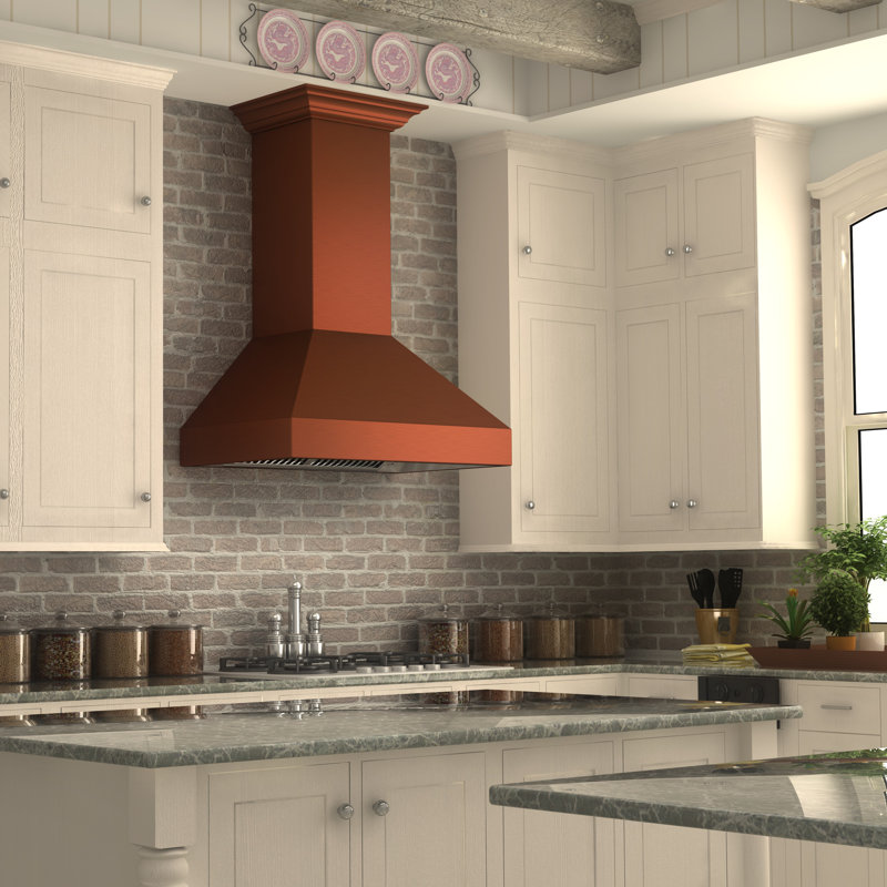 Hotte murale ZLINE Designer Series, Cuivre, L 36 po
