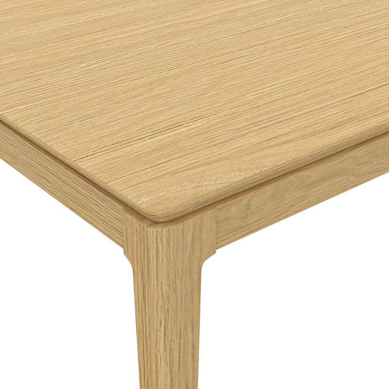 Table de salle à manger extensible Rise (72 po à 90 po), Chêne clair