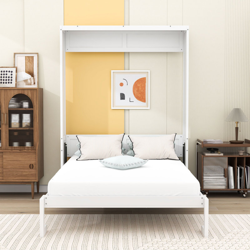 Lit escamotable en bois avec bureau, Complète
