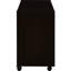 Bureau de retour avec rangement supplémentaire - Cappuccino et noir, élégant, fonctionnel, addition noir, fonctionnel, mobile, pratique