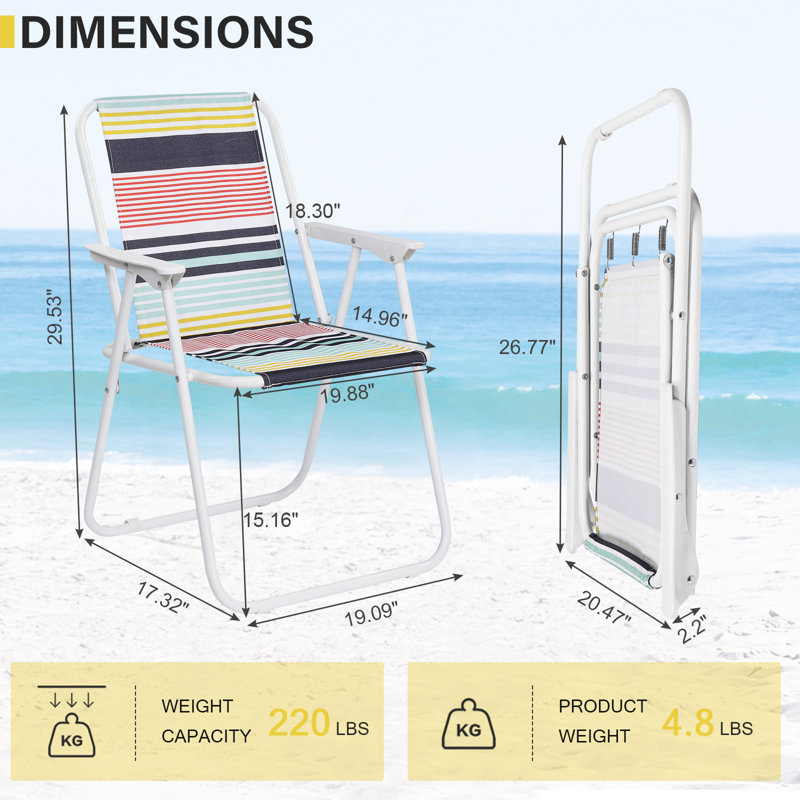 Chaise de plage simple pliante