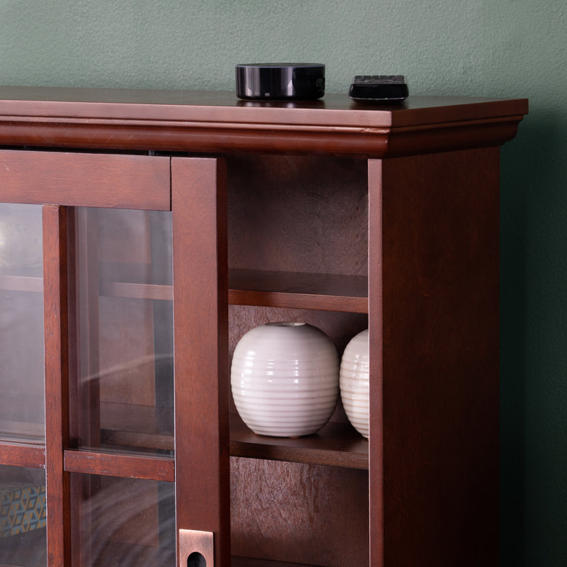 Espresso Windowpane Media Cabinet
