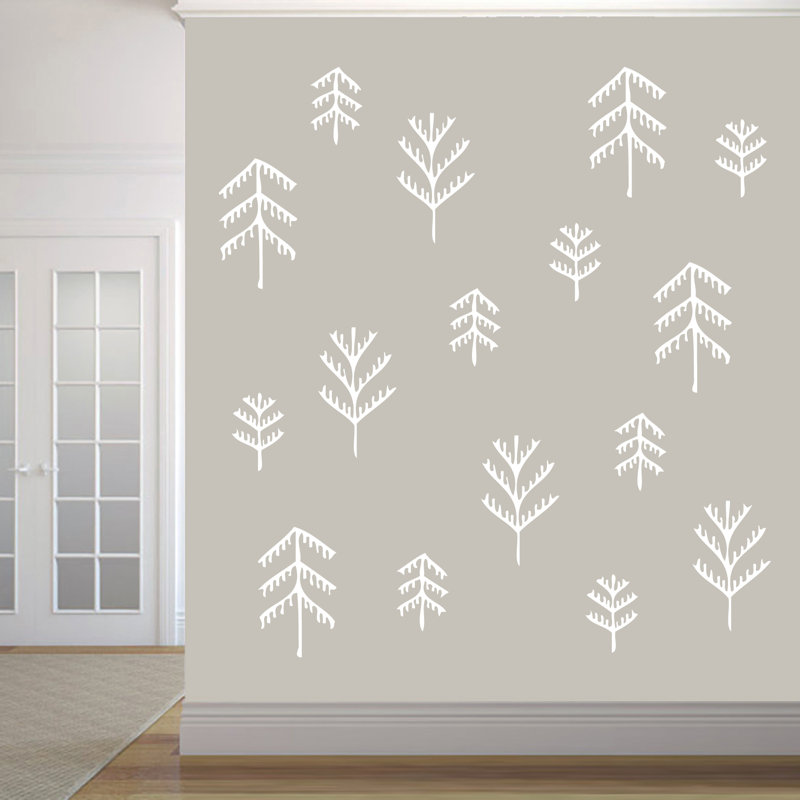 Bartee Abstract Wall Decal, White