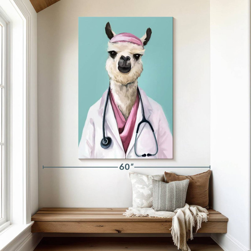 Doctor Llama, H 51 po x l 34 po