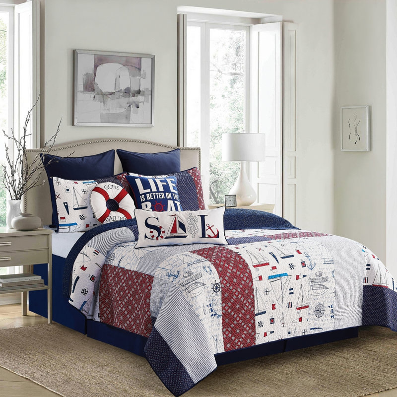 Ensemble de courtepointe Boomer, Courtepointe grand + 2 taies décoratives standard