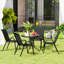 Steel Patio Dining Set Table,