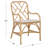 Olala Rattan Arm Dining Chair