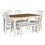 Ensemble de salle à manger moderne 6 pièces avec table rectangulaire, quatre chaises et banc Fulton-1364639173-1364639194-1364639195