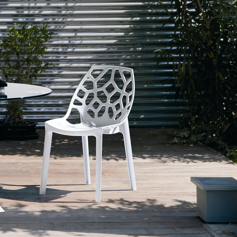 Outdoor Lounge Chair, Gloss white