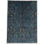 Tapis traditionnel bleu marine et multicolore 10 x 14