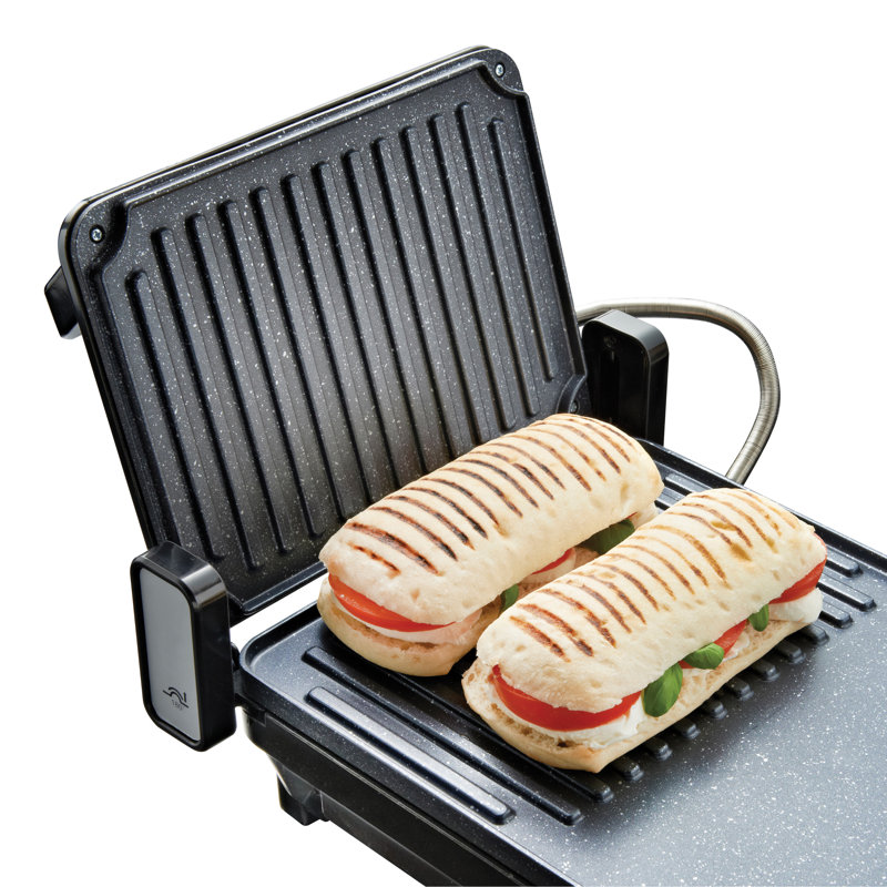 Quest 0cm Smokeless Non Stick Electric Grill & Panini Press with Lid