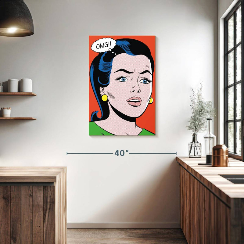 Leisha OMG, 36" H x 24" W