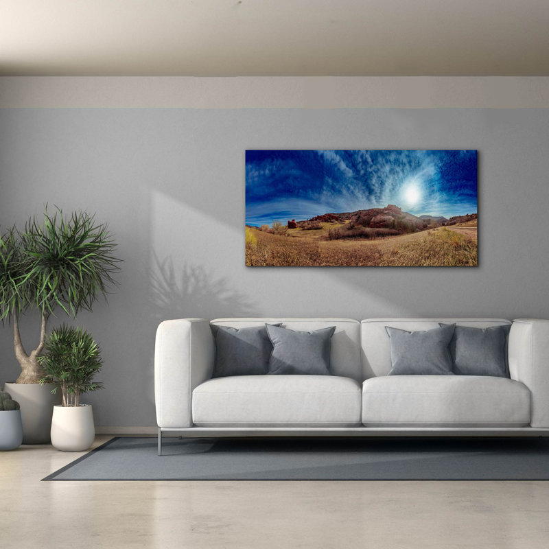 «Red Rocks, Colorado» par Epic Portfolio, art mural sur toile, H 30 po x l 60 po x P 1,5 po