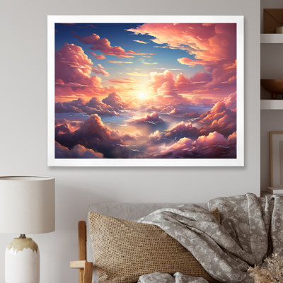 Kawaii Landscape Clouds II sur impression sur toile