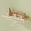 4 tablettes flottantes en bois naturel