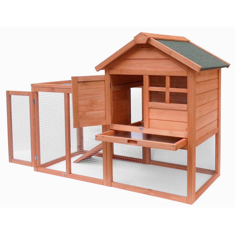 Cage à animaux avec rampe Silberman, Brun, Grand (H 36,22 po x l 46,65 po x P 24,6 po)