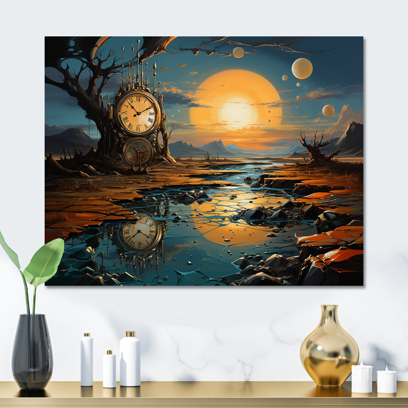 «The Persistance Of Dali», art mural surréalisme en métal MT132783, H 24 po x l 32 po x P 1 po