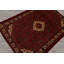 Tapis traditionnel rouille en laine noué à la main 3 pi 7 po x 5 pi 3 po Abadeh